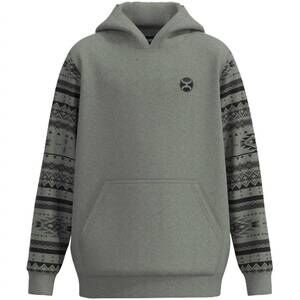 NEW HOOEY youth boy legendary fleece hoody in black/grey